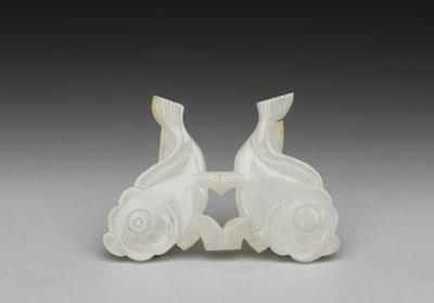 图片[2]-Jade pei pendant with paired fish pattern, Qing dynasty (1644-1911)-China Archive